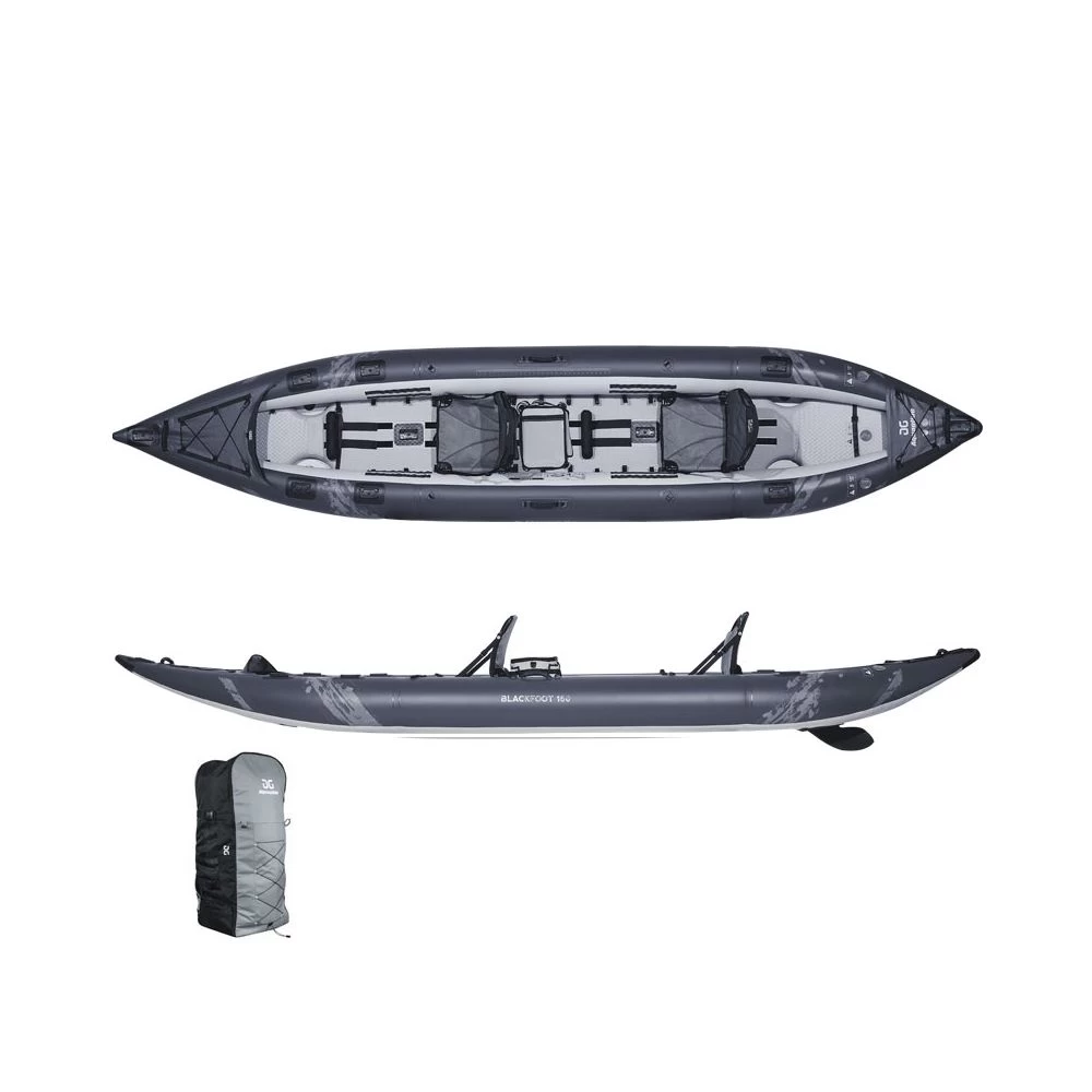 Kayak Gonflable Aquaglide Blackfoot 160 Angler 3 Kayak Gonflable Aquaglide Blackfoot 160 Angler