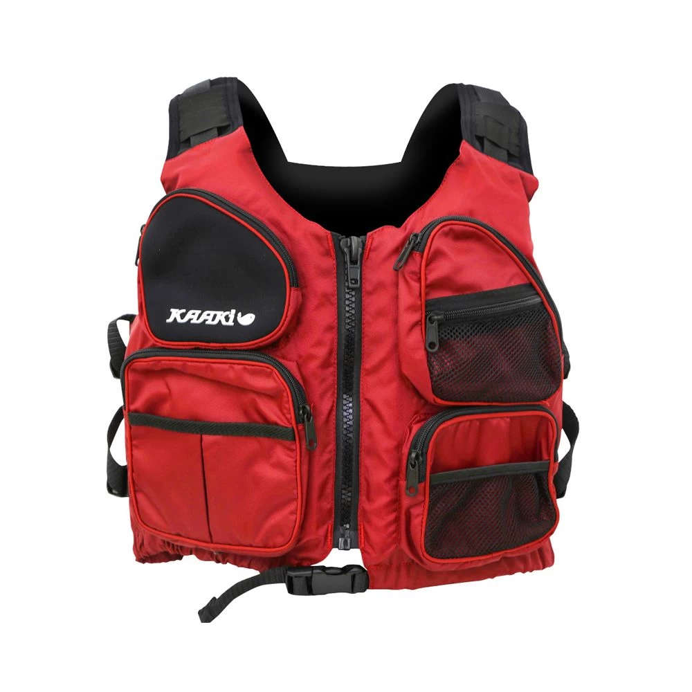Gilet Kayak Pêche Aqua Design Kaaki 50N Rouge 4 Gilet Kayak Pêche Aqua Design Kaaki 50N Rouge – Image 2