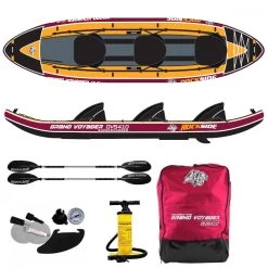 Kayak Gonflable 3 Places Rockside Grand Voyager Supercharged -Kayak Soldes kayak gonflable 3 places rockside grand voyager supercharged