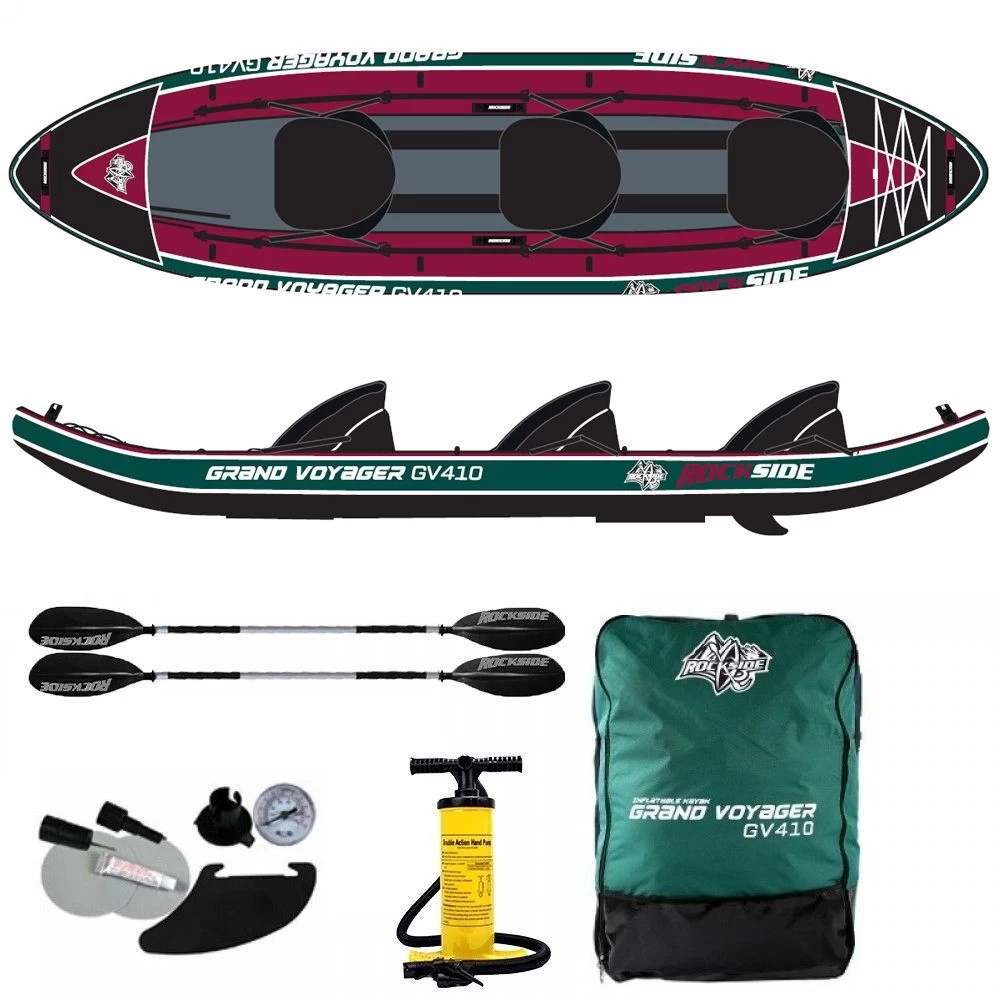 Kayak Gonflable 3 Places Rockside Grand Voyager 3 Kayak Gonflable 3 Places Rockside Grand Voyager