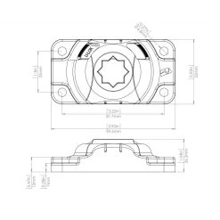 Receveur Railblaza StarPort HD -Kayak Soldes receveur railblaza starport hd noir 11
